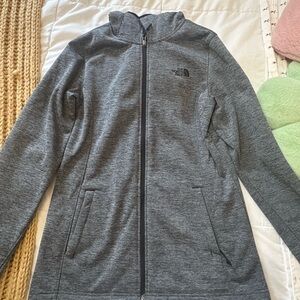 The North Face Heather Gray Zip-Up Jacket